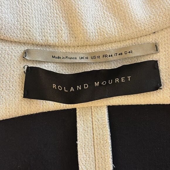 Roland Mouret Cream and Black Jacket, US12 - Picture 10 of 12